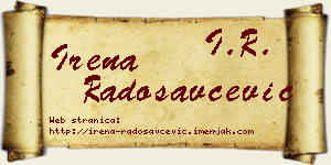 Irena Radosavčević vizit kartica